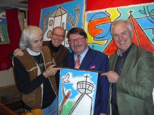 Gaudnek, Bürgermeister Wagner, Prof. Liebhart, Christmann